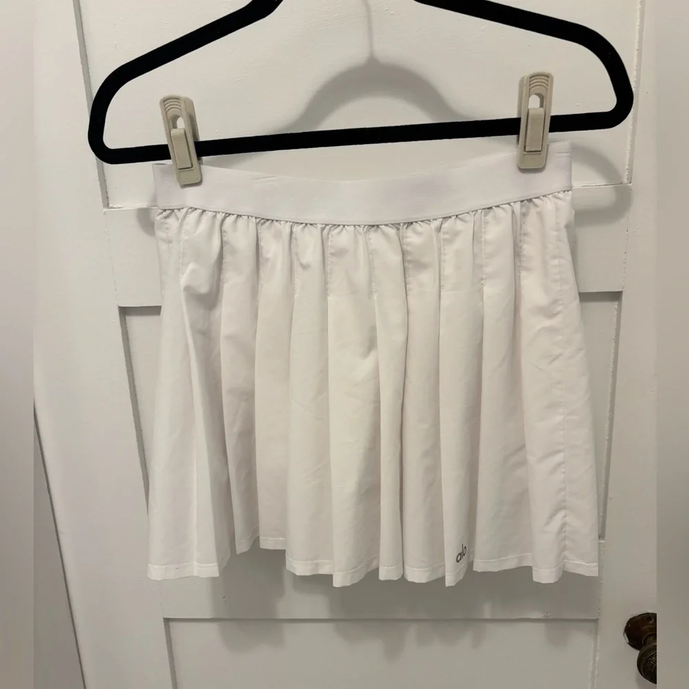 White Pleated Skirt